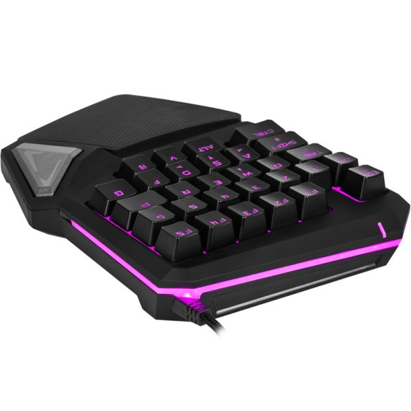 One-handed artifact LOL manipulator feel colorful backlit gaming keyboard (1)