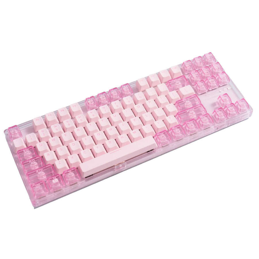 PBT translucent mechanical keyboard for gaming
