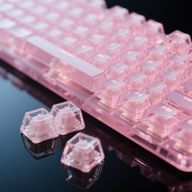 PBT translucent mechanical keyboard for gaming