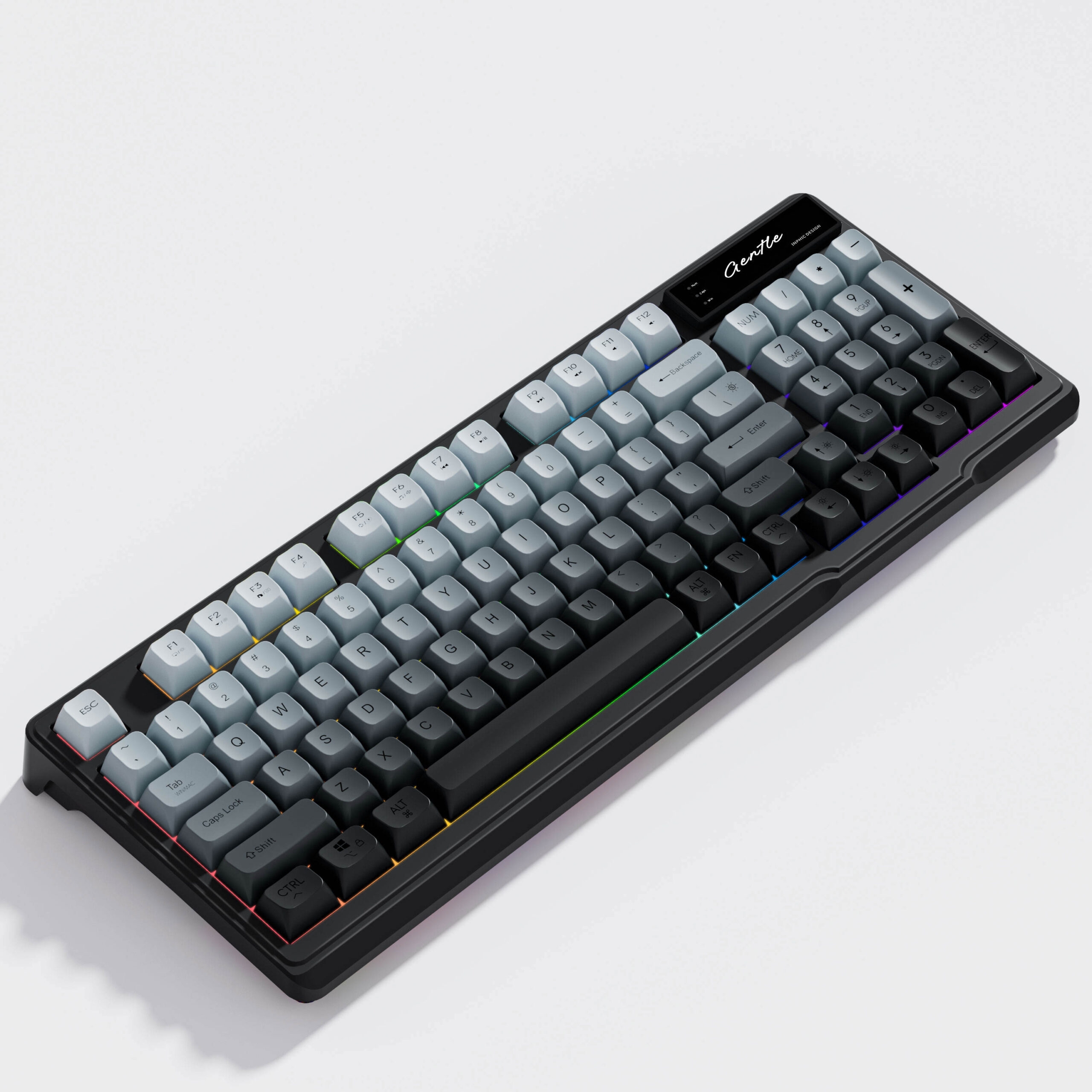 gradient wireless gaming keyboard