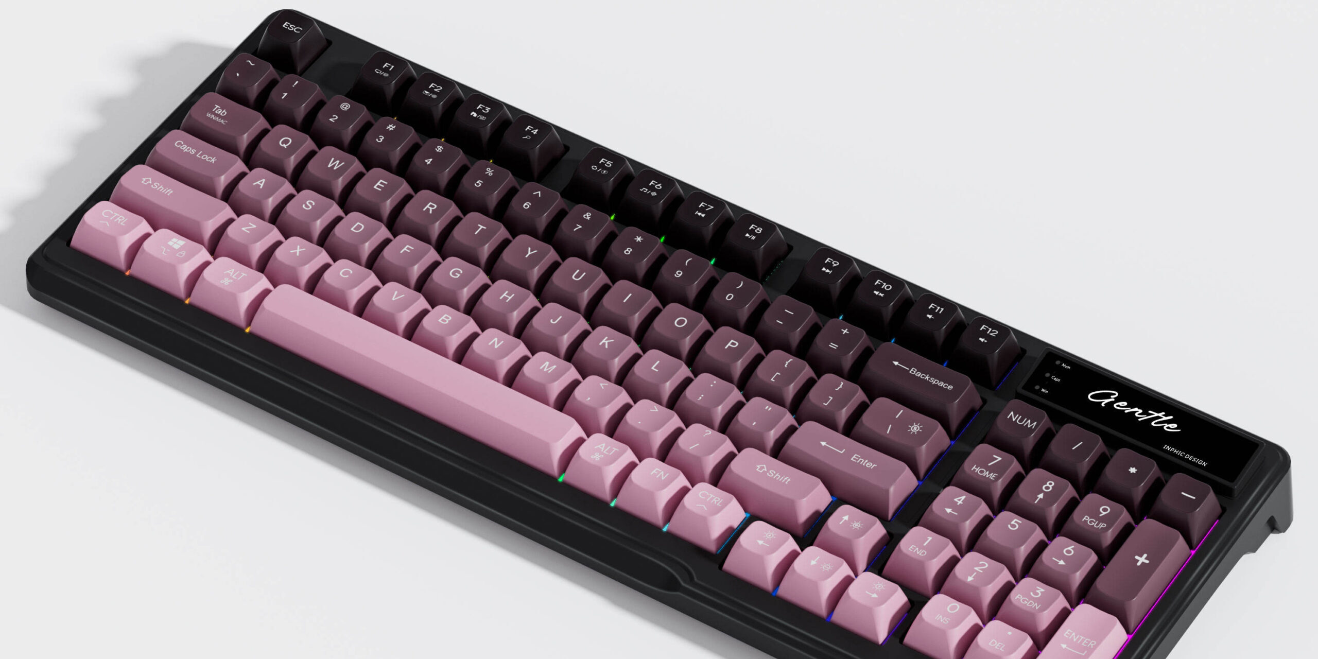 gradient wireless gaming keyboard