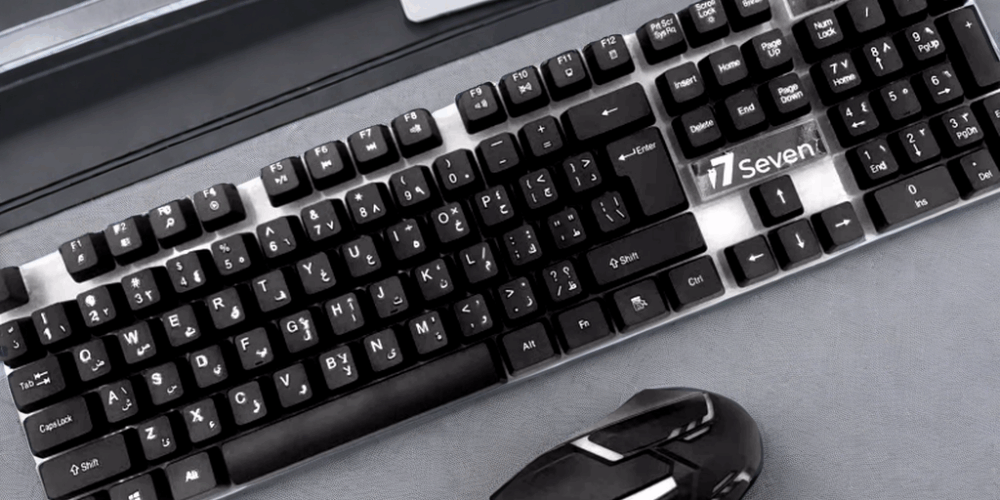 Arabic RGB gaming keyboard