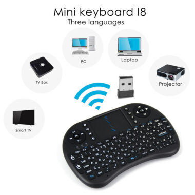 Mini I8 wireless keyboard with touch