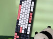 Panda keycaps 87 key wireless mechanical keyboard