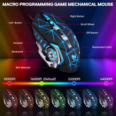 TWOLF TF900 wired gaming keyboard