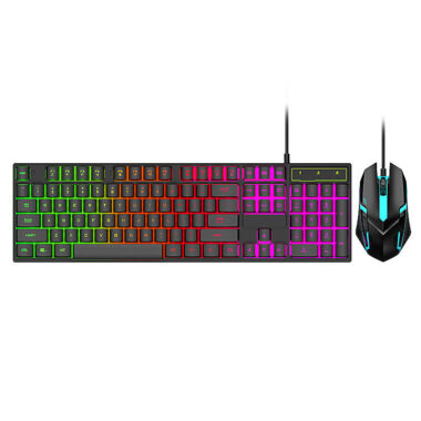 USB wired 104 key RGB backlit gaming keyboard