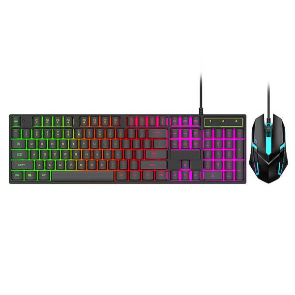 USB wired 104 key RGB backlit gaming keyboard