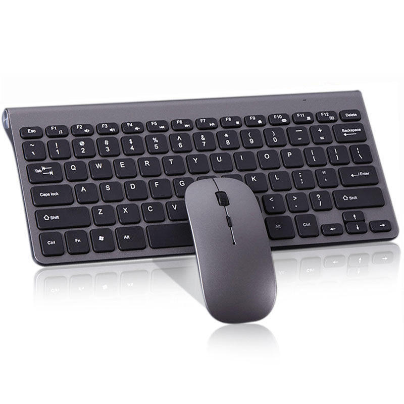 Ultra Slim 2.4G Wireless Keyboard Mouse Combo Full-Size Stainless Steel Factory (5) Ultra slim stainless steel wireless keyboard