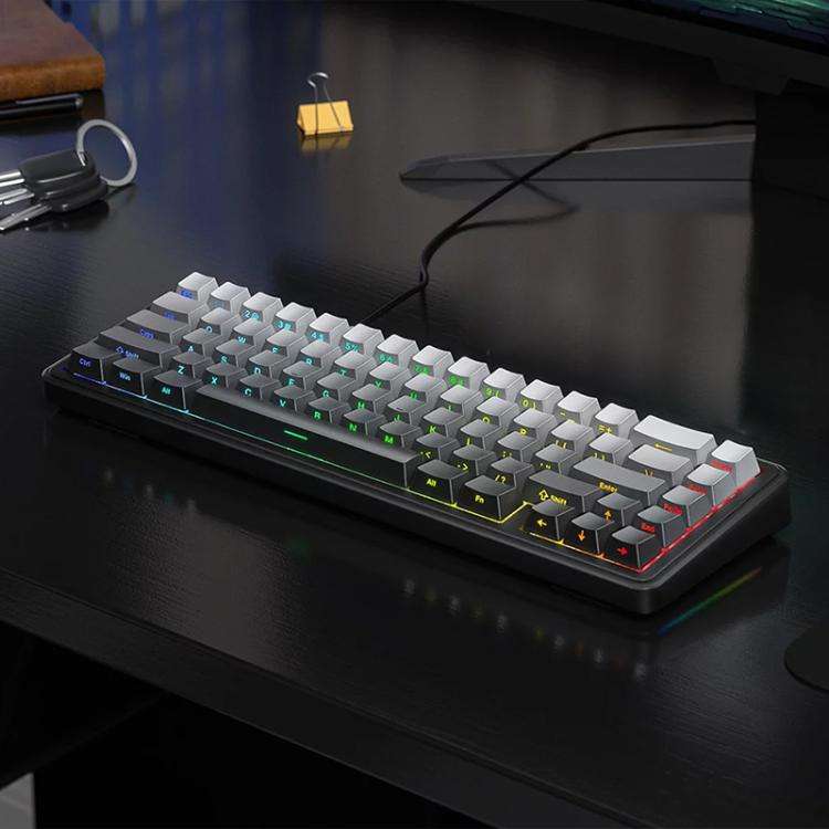 67-key RGB mechanical keyboard with wired