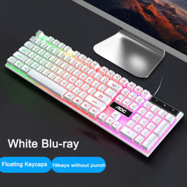 Wired mechanical gaming keyboard with RGB