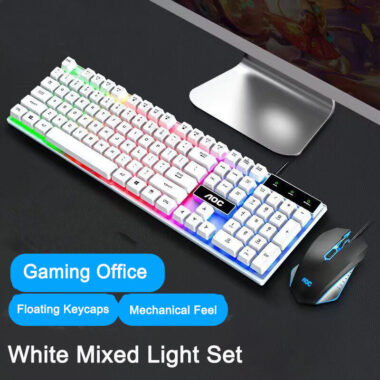 Wired mechanical gaming keyboard with RGB