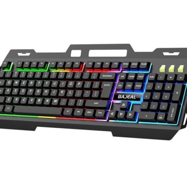 mechanical-feel wired keyboard