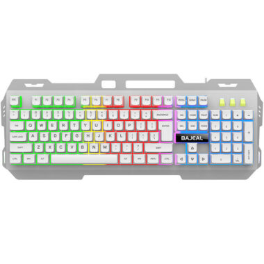 mechanical-feel wired keyboard