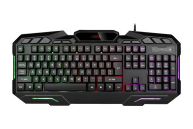 104-key RGB backlit wired gaming keyboard