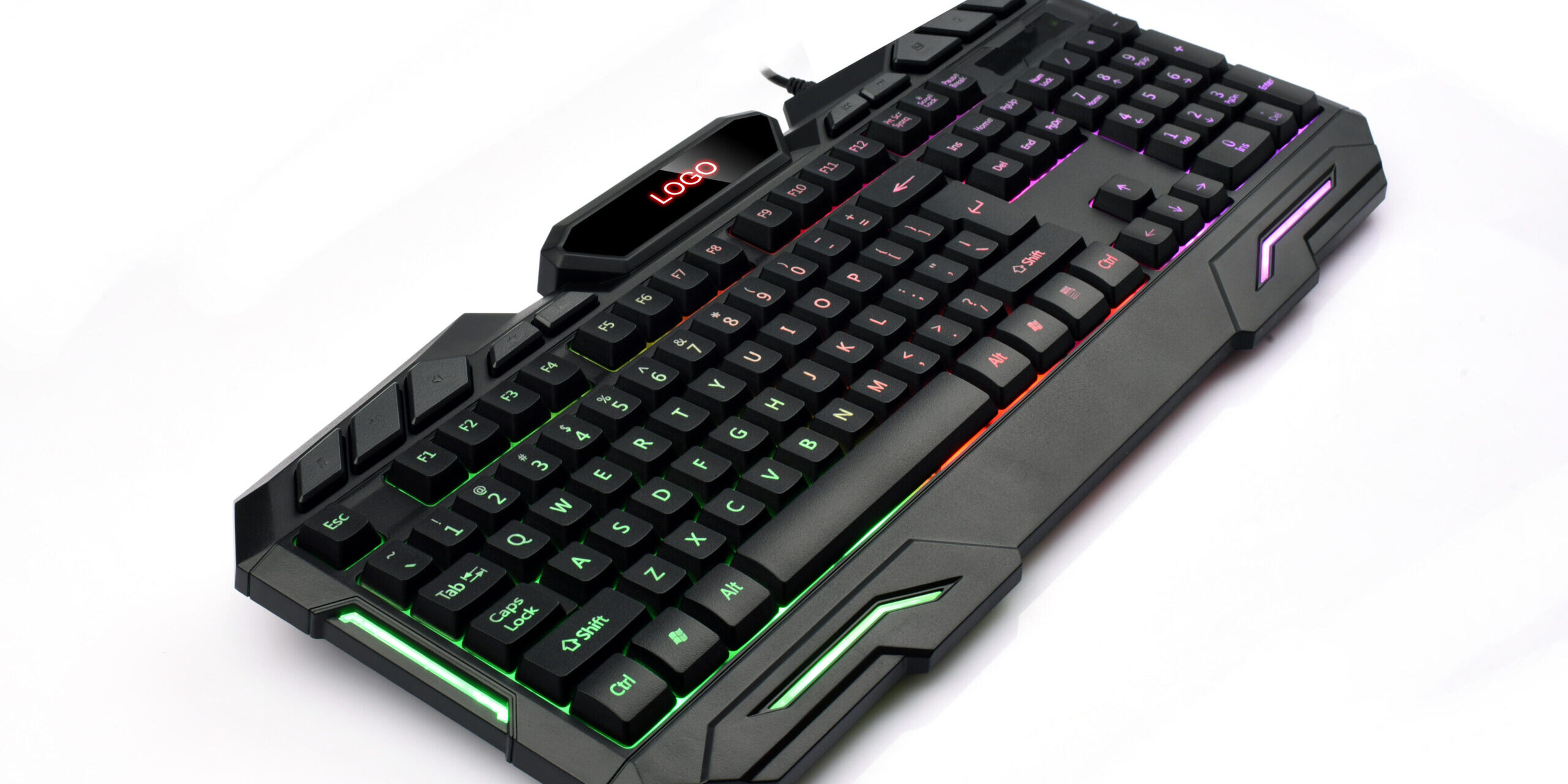 104-key RGB backlit wired gaming keyboard