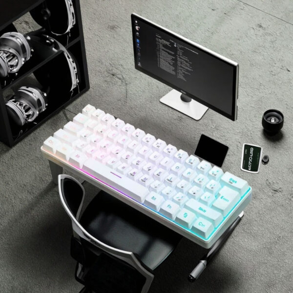 61-key USB wired mechanical gaming keyboard