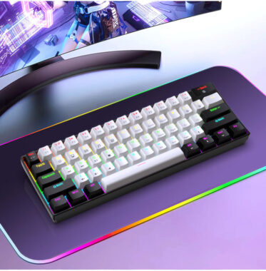 mechanical gaming keyboard with LED backlight