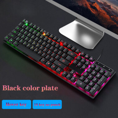 gaming keyboard with backlit LED for PC