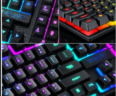 gaming keyboard with backlit LED for PC