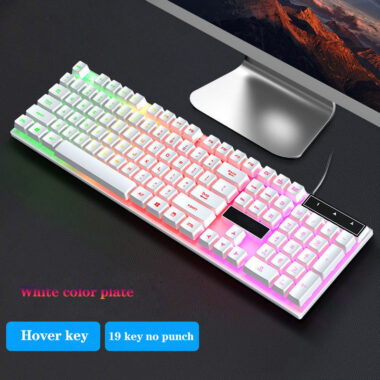 gaming keyboard with backlit LED for PC